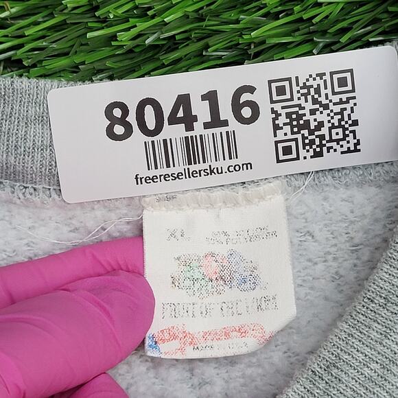 Vintage A-L Brown Wonders Sweatshirt XL 23x24 Cropped USA - Picture 7 of 12